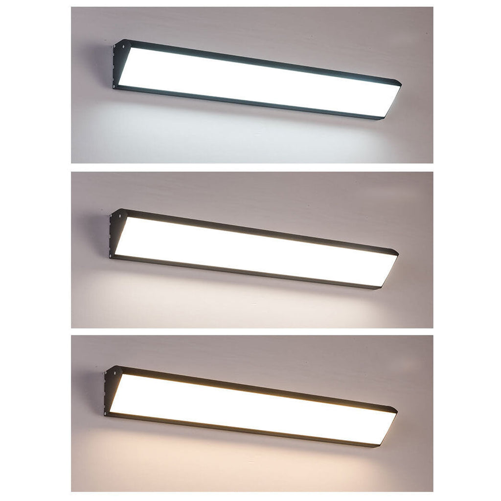 Sleek Black Aluminum LED Wall Sconce Lamp for Indoor Outdoor Use