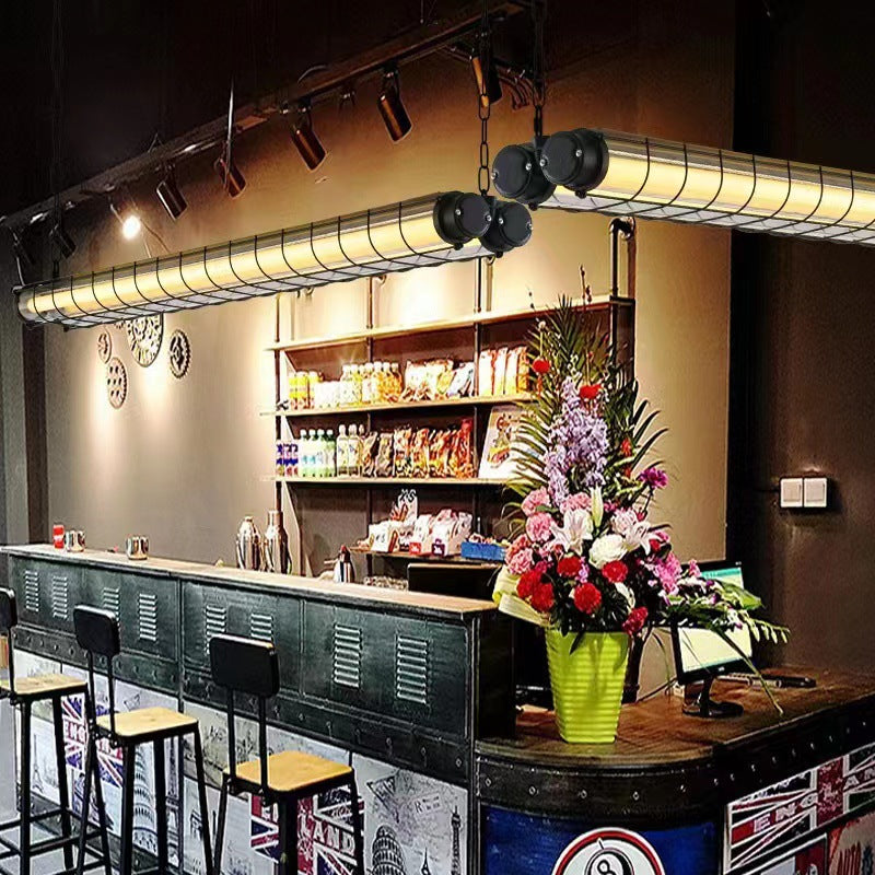 Modern Industrial Acrylic 1/2 Light Chandelier for Dining Room