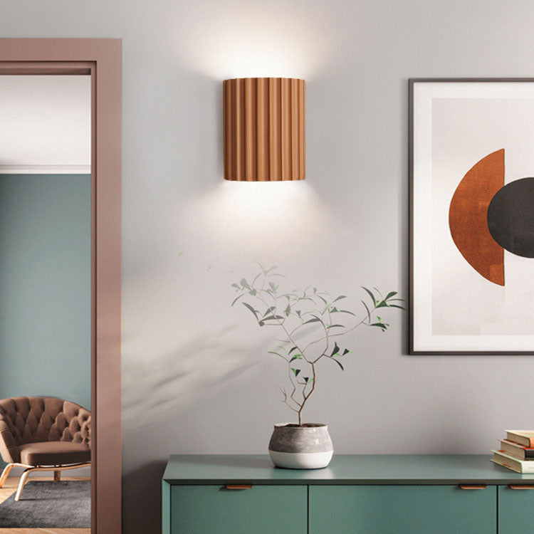 Stylish White Resin 2-Light Nordic Wall Sconce for Bedroom Decor