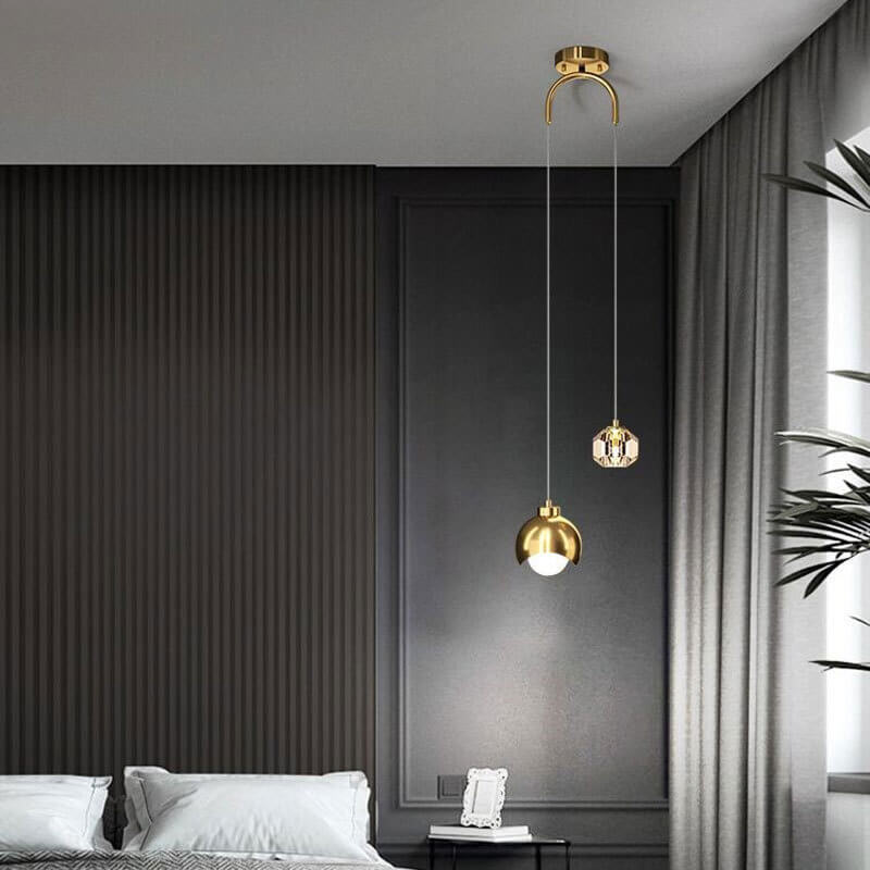 Elegant Brass and Iron LED Island Chandelier for Modern Dining Spaces