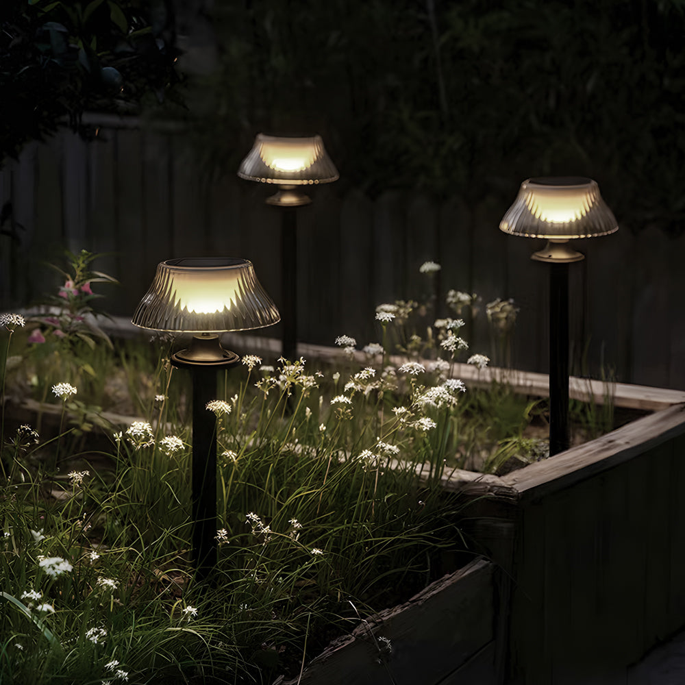 Vintage-Style Solar-Powered Waterproof Lawn Stake Light for Outdoor Use