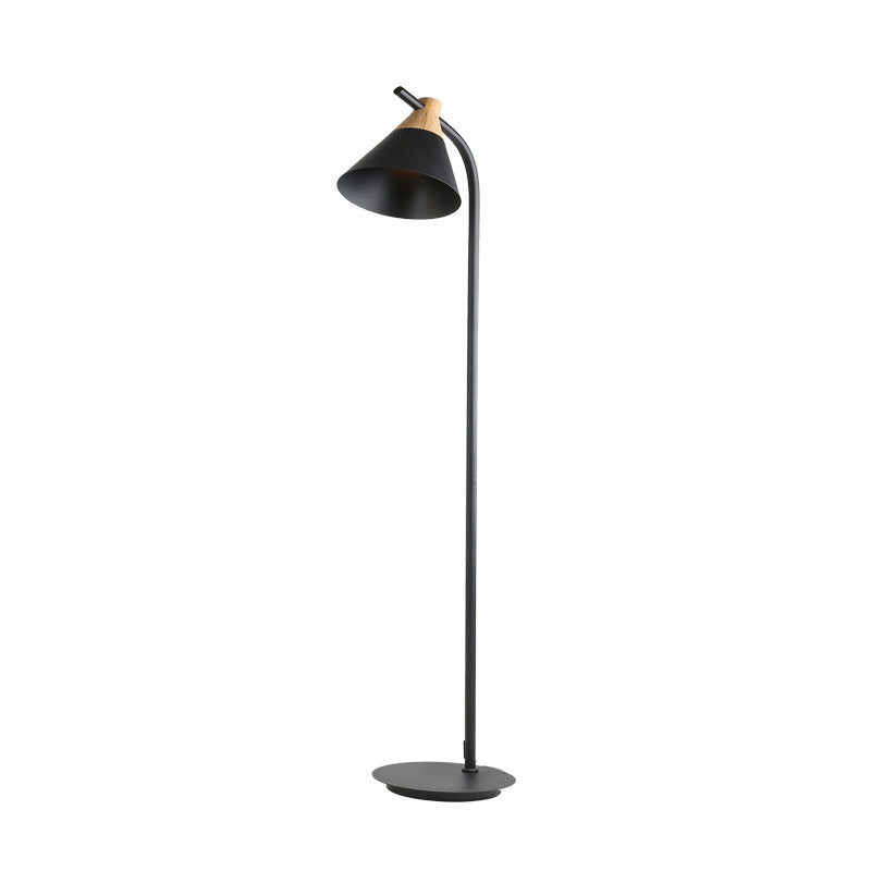 Nordic Style Round Macaron Metal Floor Lamp for Contemporary Living Room