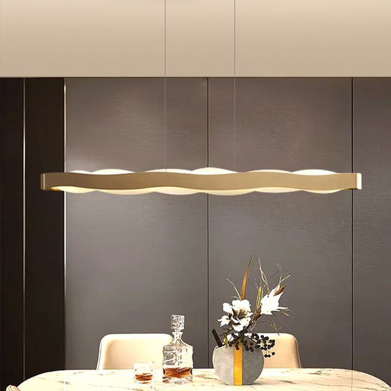Sleek Stainless Steel LED Chandelier with Acrylic for Modern Spaces