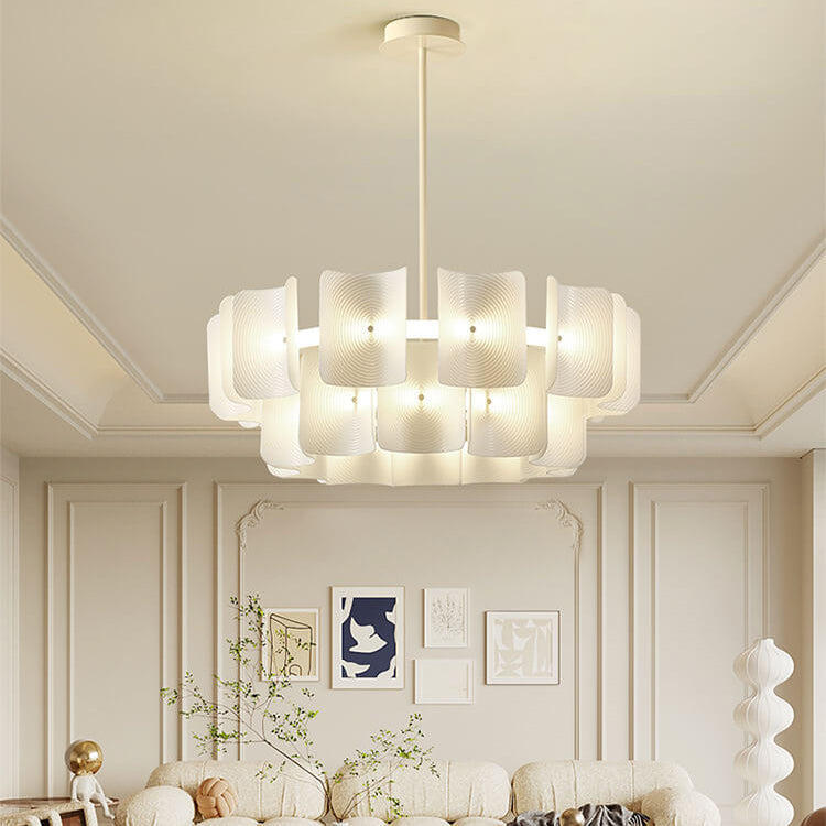 Contemporary Black Iron & Aluminum LED Island Chandelier for Kitchen