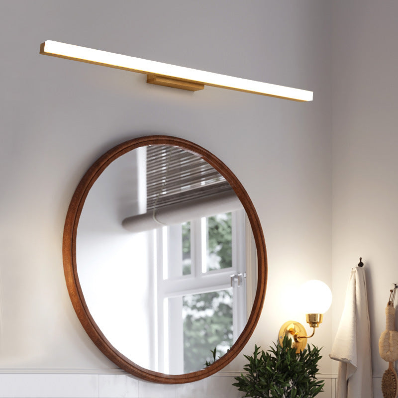 Scandinavian Natural Wood LED Wall Sconce Lamp for Modern Bathrooms