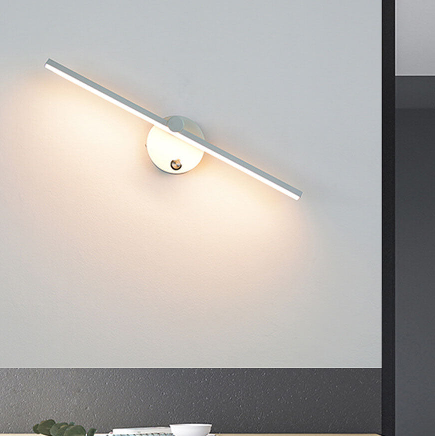 Nordic Minimalist Aluminum LED Wall Sconce Lamp for Bathroom Vanity
