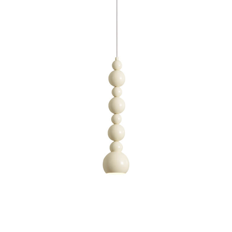 Elegant Cream Iron Gourd Chandelier Skewers for Dining Room Lighting