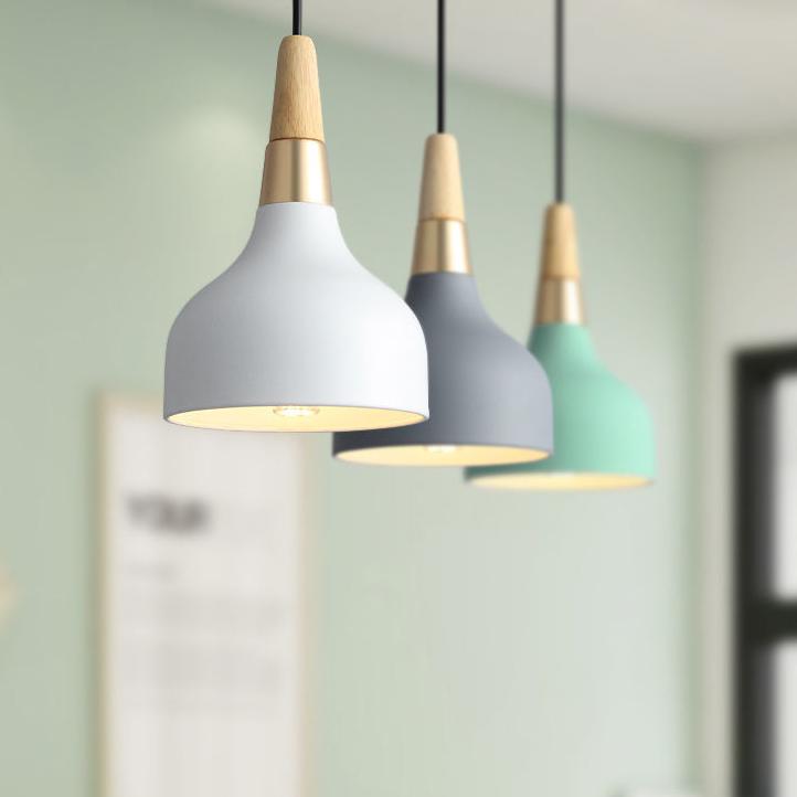 Contemporary Macaron Disc 1-Light Pendant Lamp for Kitchen & Dining Room