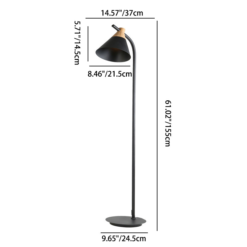 Nordic Style Round Macaron Metal Floor Lamp for Contemporary Living Room