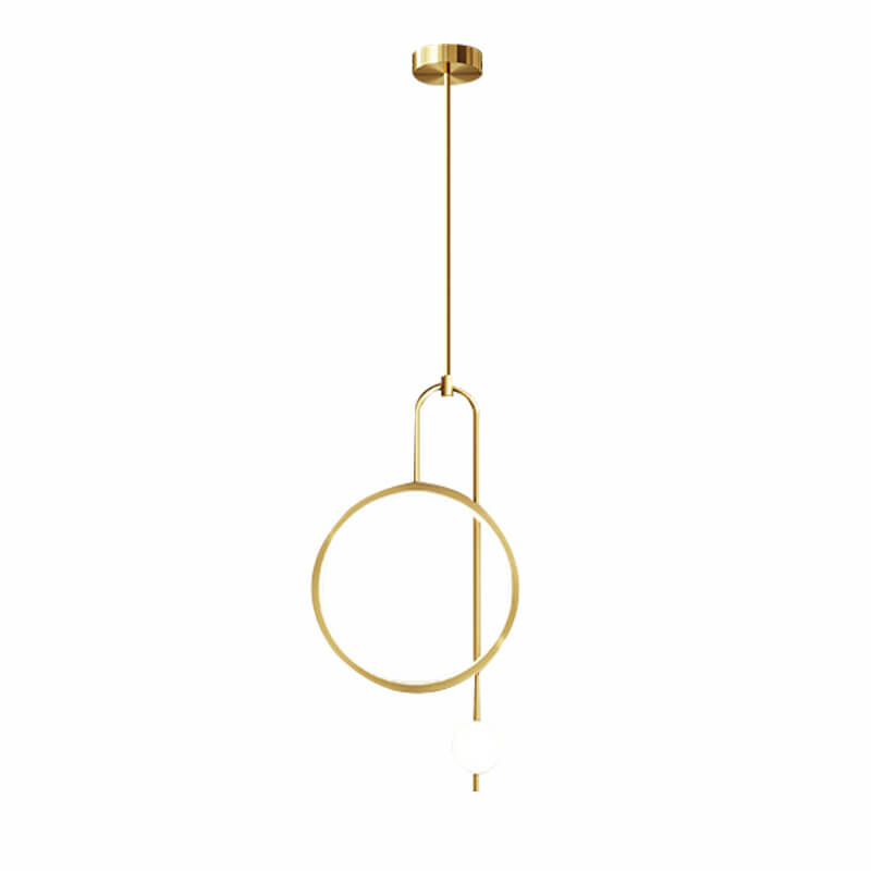 Modern Acrylic LED Chandelier with Circular Design for Dining Room