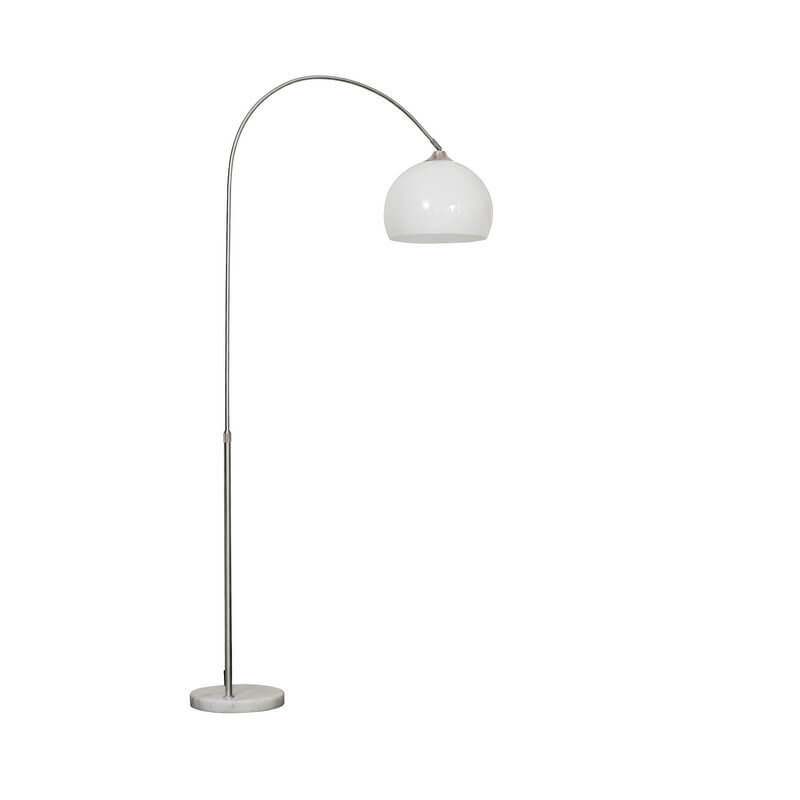 Contemporary Acrylic Globe Shade Fishing Rod Floor Lamp for Living Room