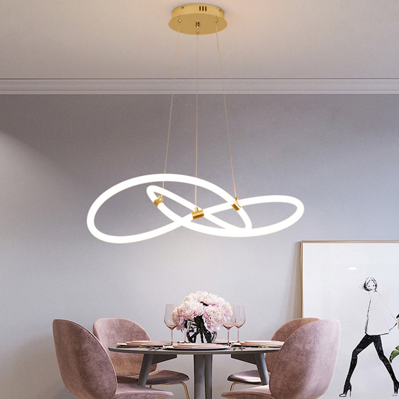 Nordic Style Acrylic LED Chandelier Pendant Light for Kitchen Island