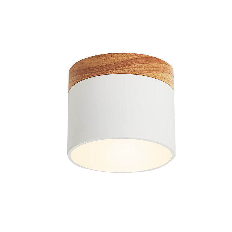 Elegant Scandinavian Solid Color LED Flush Mount Ceiling Light for Home