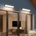 Sleek Black Aluminum LED Wall Sconce Lamp for Indoor Outdoor Use