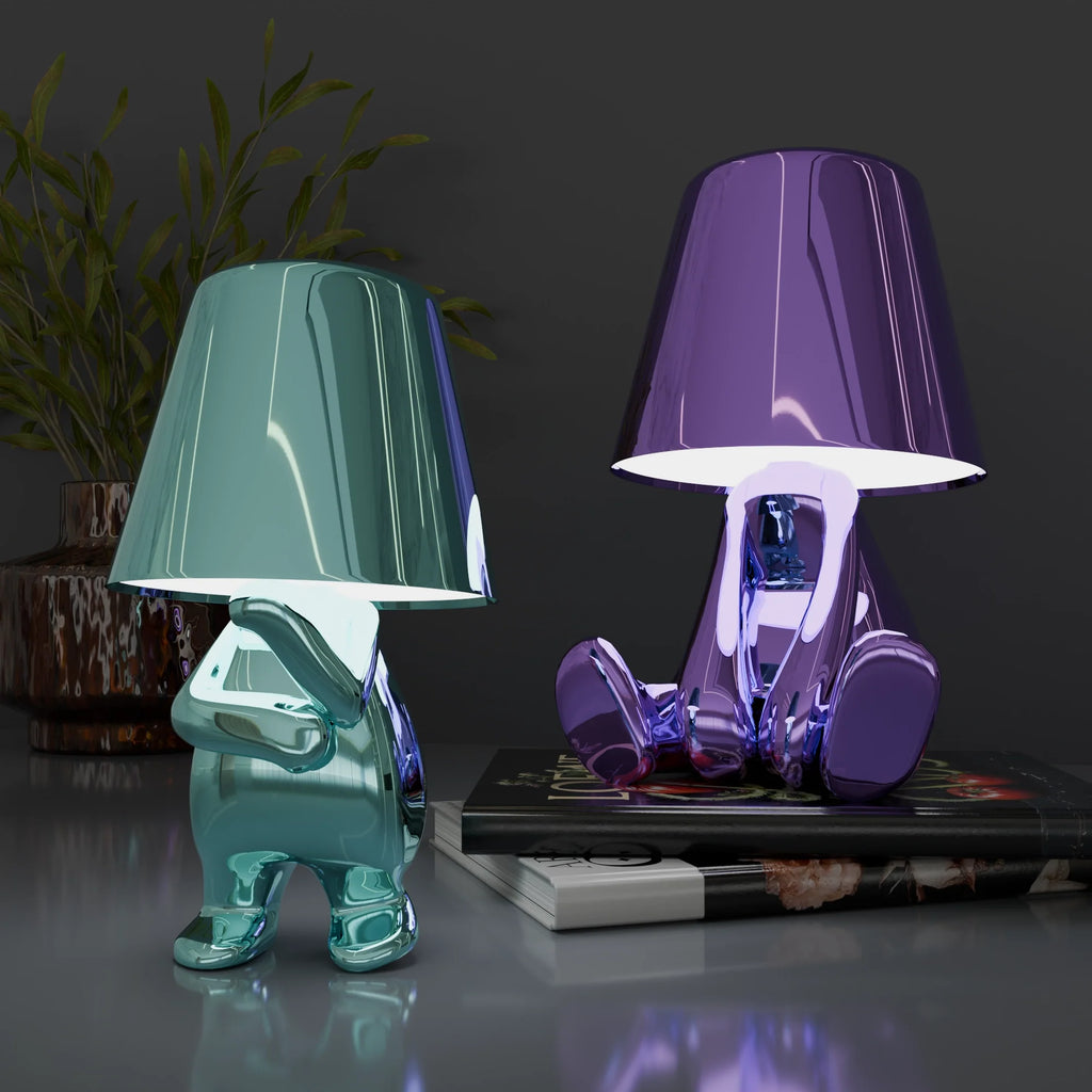 Vibrant Multicolor Table Lamps - Modern Ceramic Lighting for Living Room