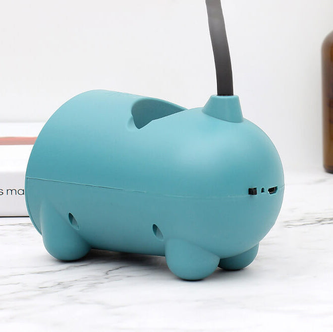 Whimsical White Rabbit LED Touch USB Desk Lamp for Home Office Decor