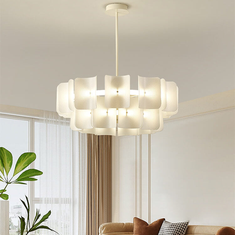 Contemporary Black Iron & Aluminum LED Island Chandelier for Kitchen