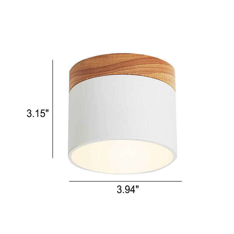 Elegant Scandinavian Solid Color LED Flush Mount Ceiling Light for Home