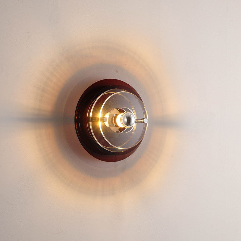 Colorful Iron Acrylic UFO Wall Sconce Light for Modern Entertainment Rooms