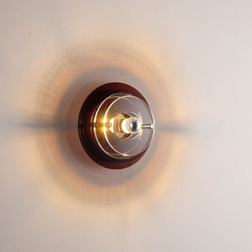 Colorful Iron Acrylic UFO Wall Sconce Light for Modern Entertainment Rooms
