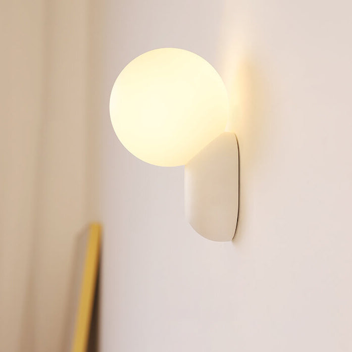 Chic Macaron Cream Resin 1-Light Wall Sconce Lamp for Modern Décor