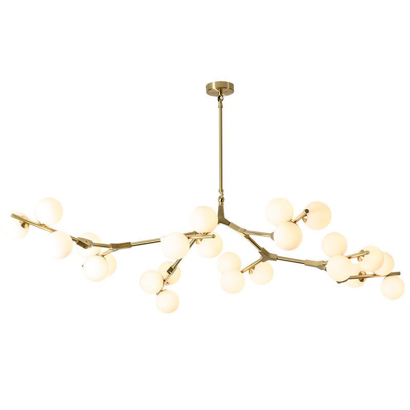 Modern Glass Chandelier with 12/18/24 Lights for Stylish Living Room