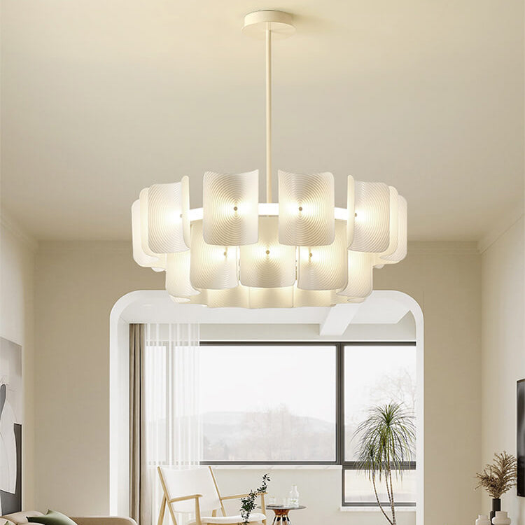 Contemporary Black Iron & Aluminum LED Island Chandelier for Kitchen