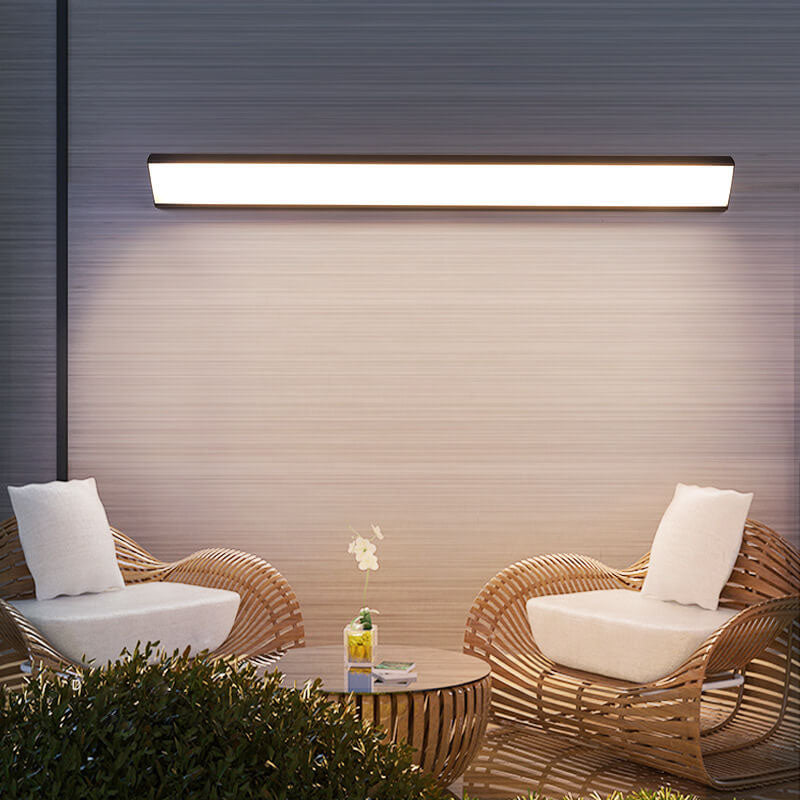 Sleek Black Aluminum LED Wall Sconce Lamp for Indoor Outdoor Use