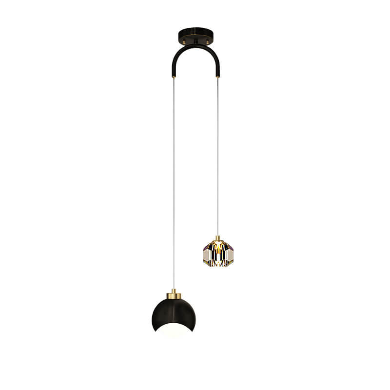 Elegant Brass and Iron LED Island Chandelier for Modern Dining Spaces