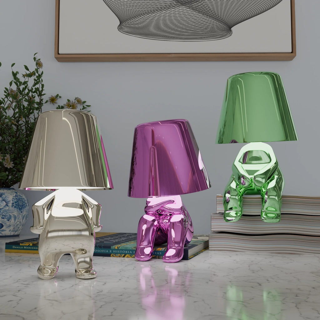 Vibrant Multicolor Table Lamps - Modern Ceramic Lighting for Living Room