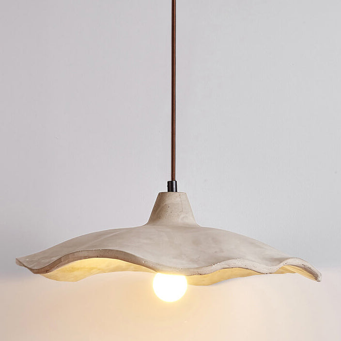 Japanese Vintage Cement Flower Shape Chandelier for Kitchen Island