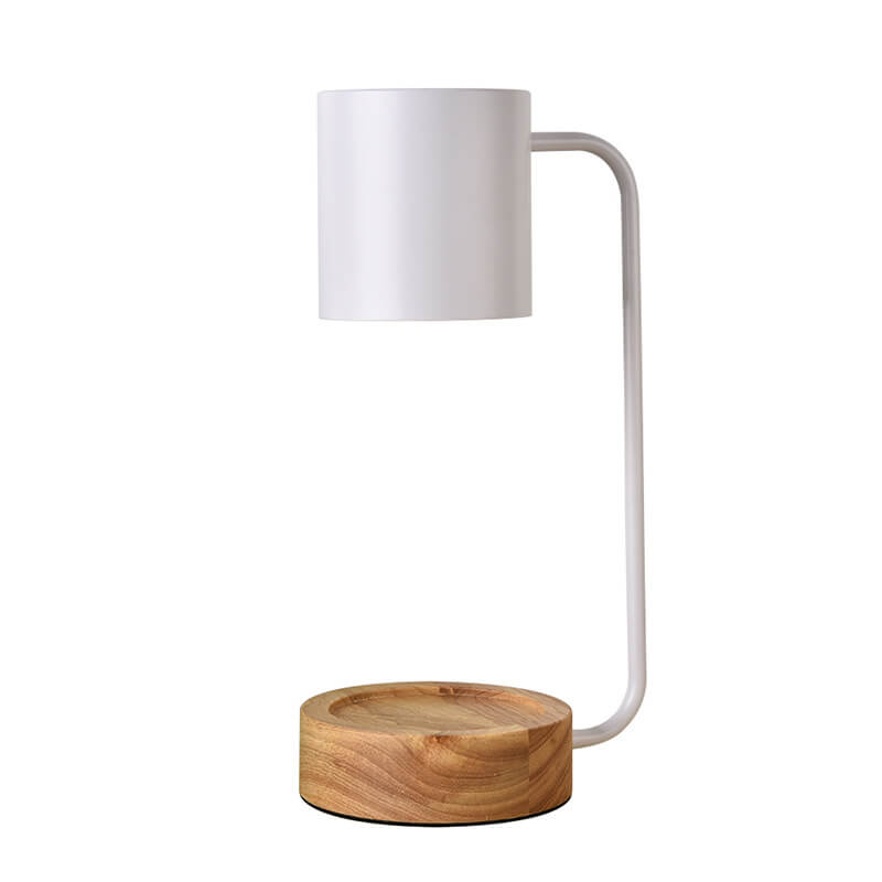 Japanese Minimalist Wood Table Lamp with Dimming Feature for Modern Decor