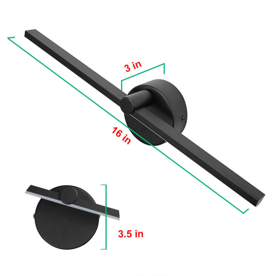 Nordic Minimalist Aluminum LED Wall Sconce Lamp for Bathroom Vanity