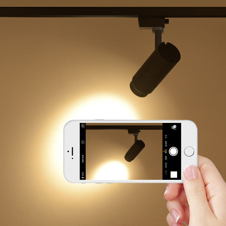 Modern Minimalist LED Track Spotlight - Adjustable Dimmable Lighting for Living Room