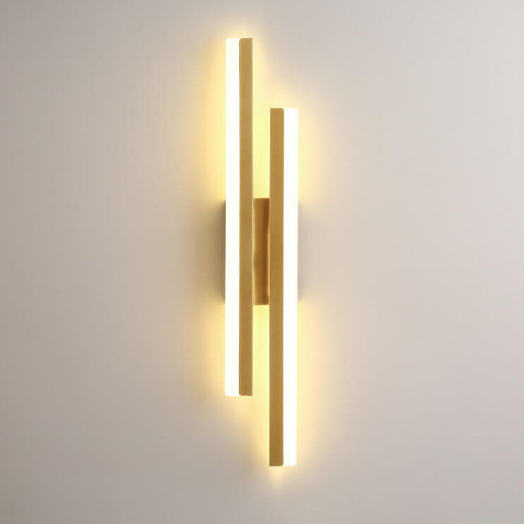 Sleek Black Iron Acrylic LED Wall Sconce Lamp for Contemporary Spaces