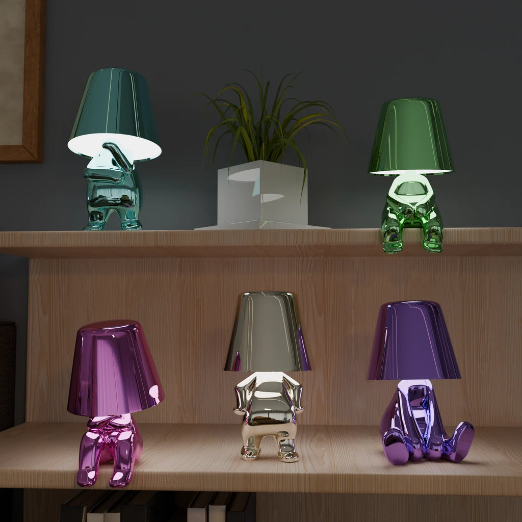 Vibrant Multicolor Table Lamps - Modern Ceramic Lighting for Living Room