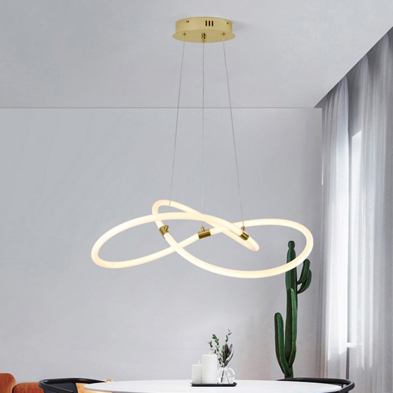 Nordic Style Acrylic LED Chandelier Pendant Light for Kitchen Island