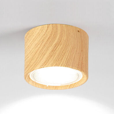 Sleek Black Nordic Cylinder LED Flush Mount Ceiling Light for Modern Interiors