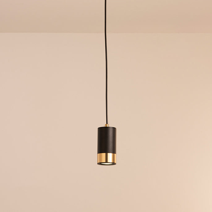 Modern Black Iron Mini Pendant Light Fixture for Minimalist Living Room
