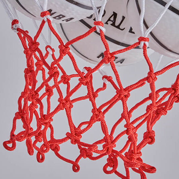 Whimsical Colorful Cartoon Basketball 3-Light Kids Chandelier Fixture