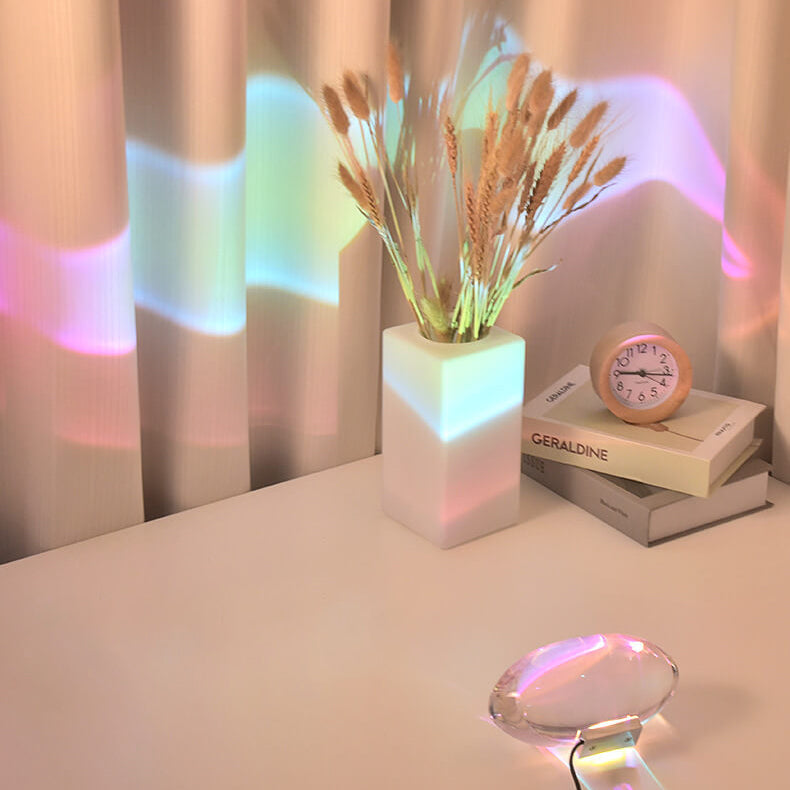 Elegant Multicolor Crystal LED Table Lamp for Bedroom & Living Room
