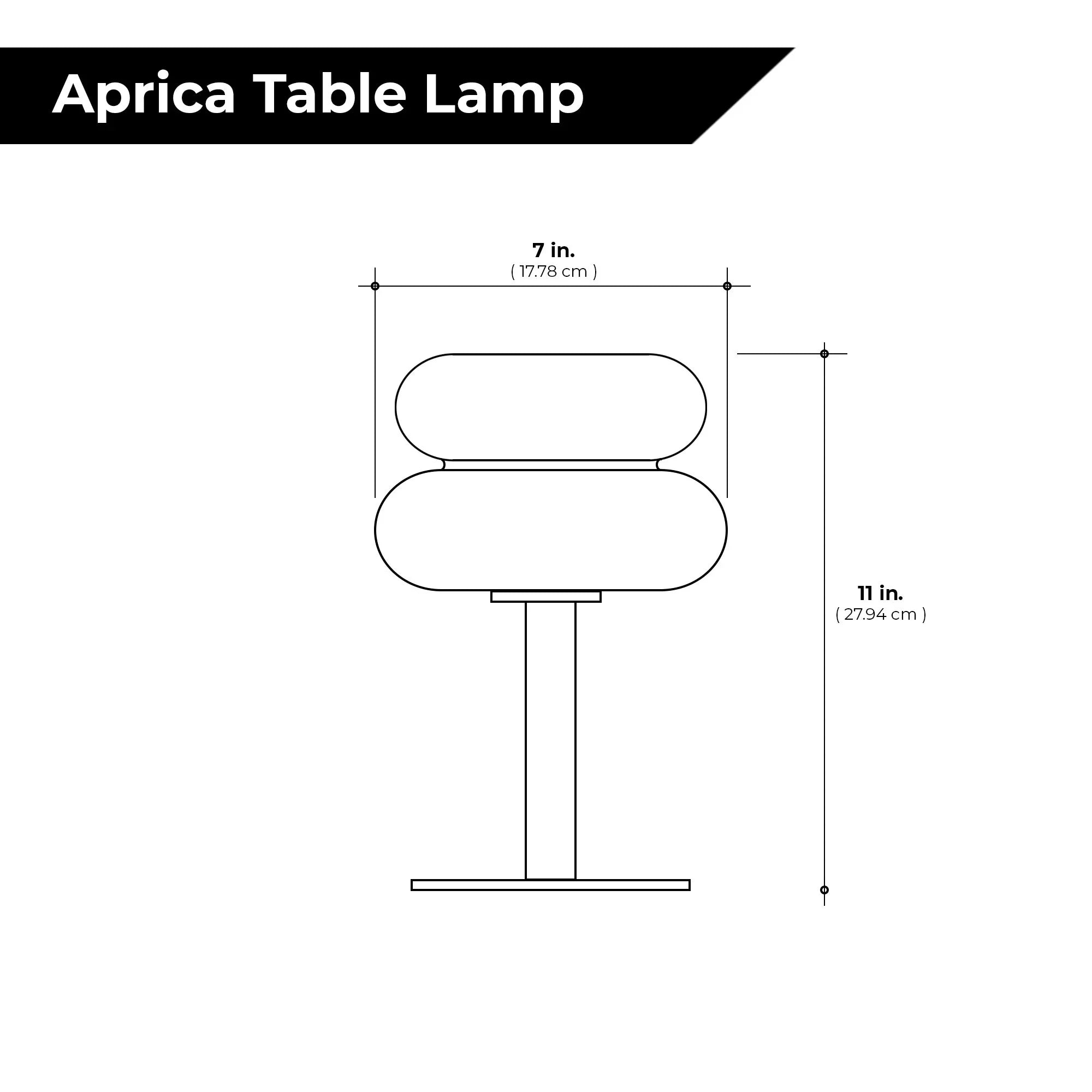 Elegant White Ceramic Aprica Table Lamp for Living Room or Bedroom