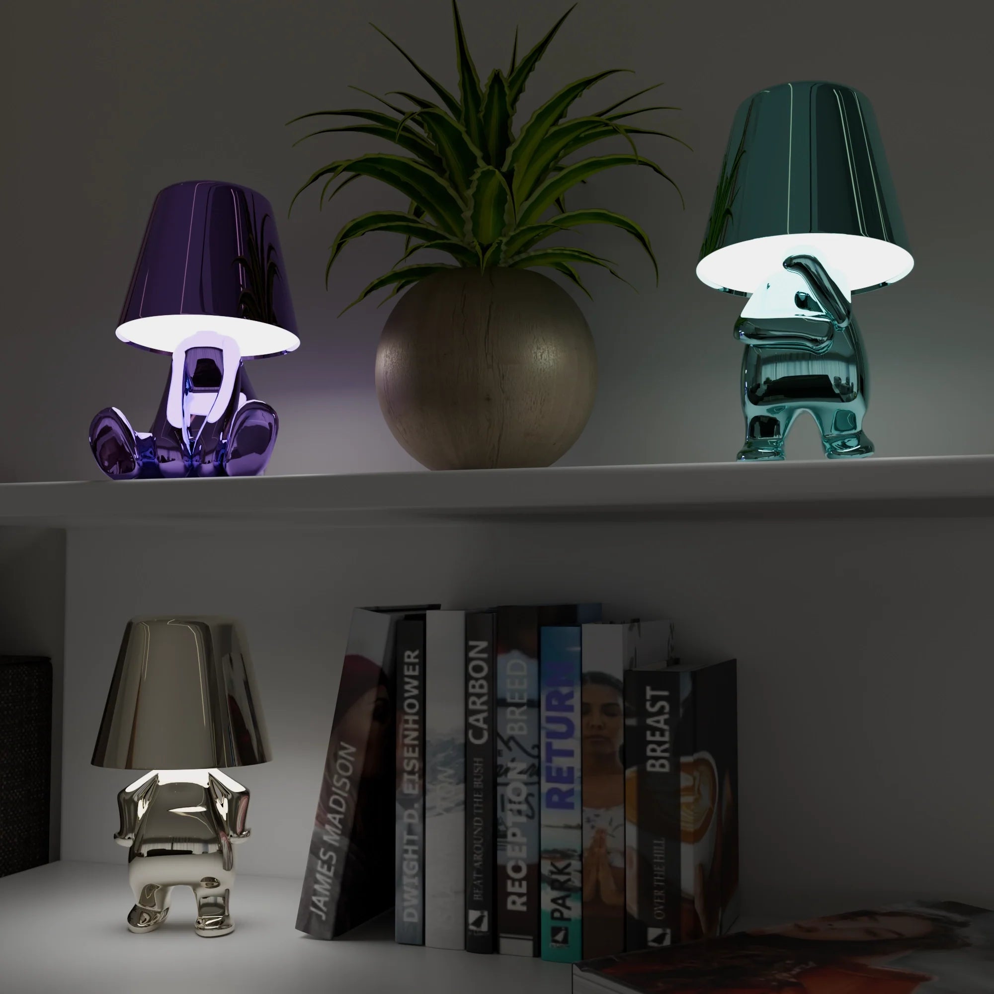 Vibrant Multicolor Table Lamps - Modern Ceramic Lighting for Living Room