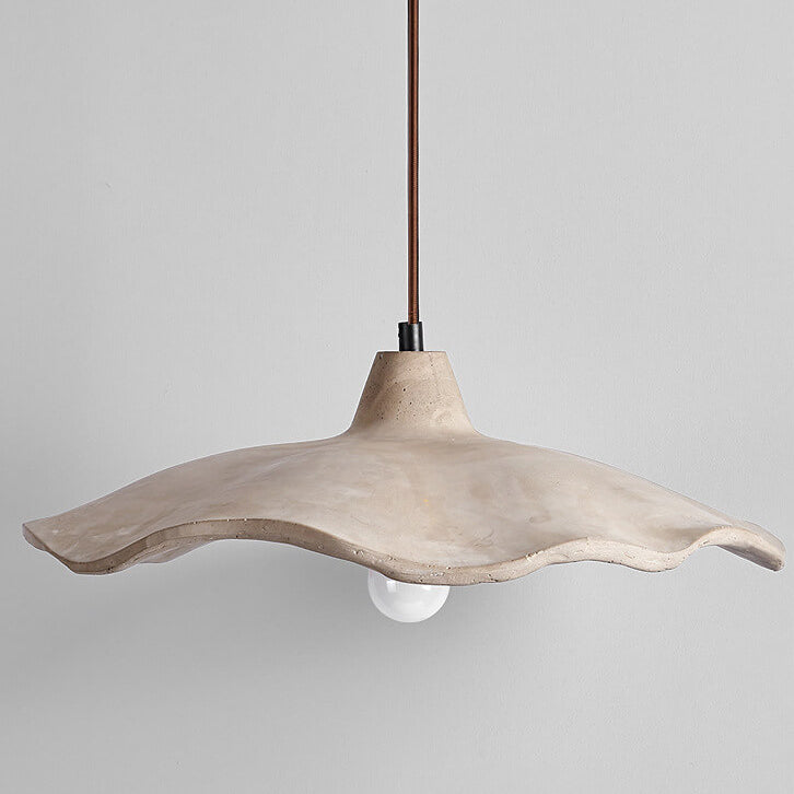 Japanese Vintage Cement Flower Shape Chandelier for Kitchen Island