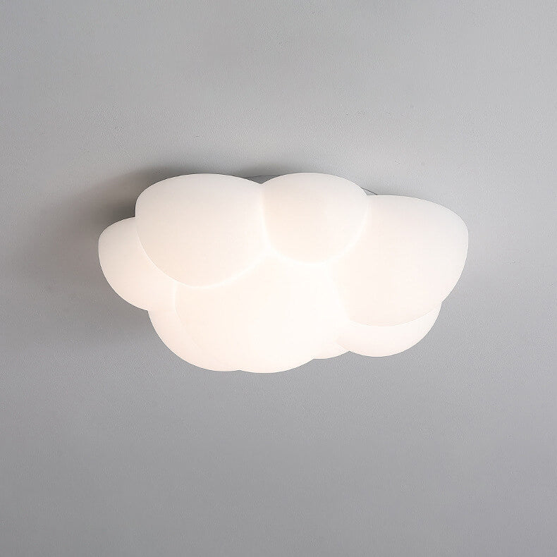 Modern White Minimalist Cat Claw LED Flush Mount Light for Kids Room