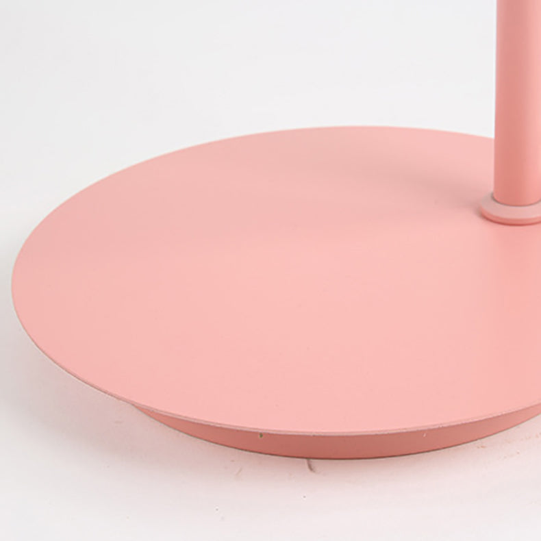 Nordic Style Round Macaron Metal Floor Lamp for Contemporary Living Room