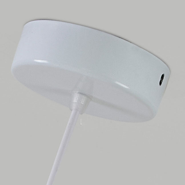 Modern Minimalist Iron Fabric Oval Round 3-Light Chandelier For Living Room