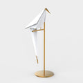 Modern White Origami Bird LED Accent Table Lamp for Living Room Decor