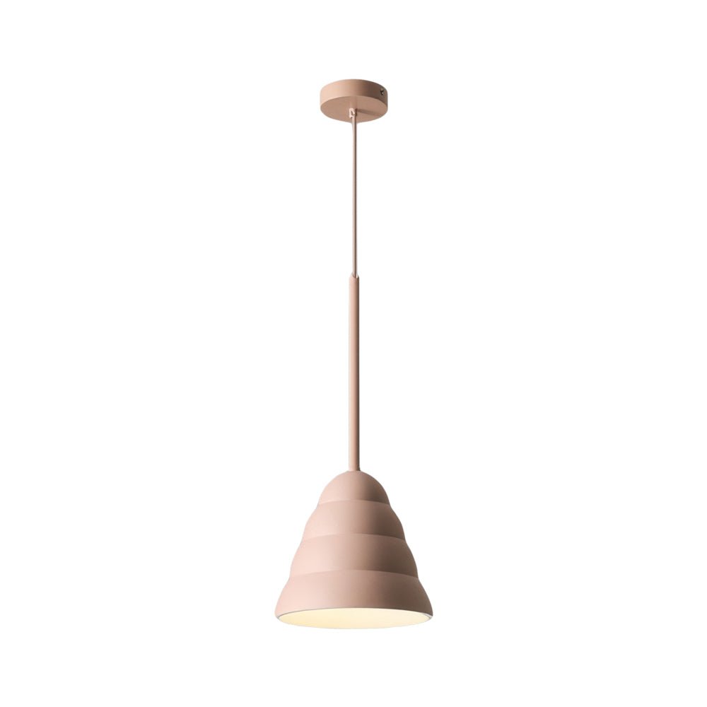 Modern Pink Resin Figura Arc Pendant Lamp for Bedroom or Living Room