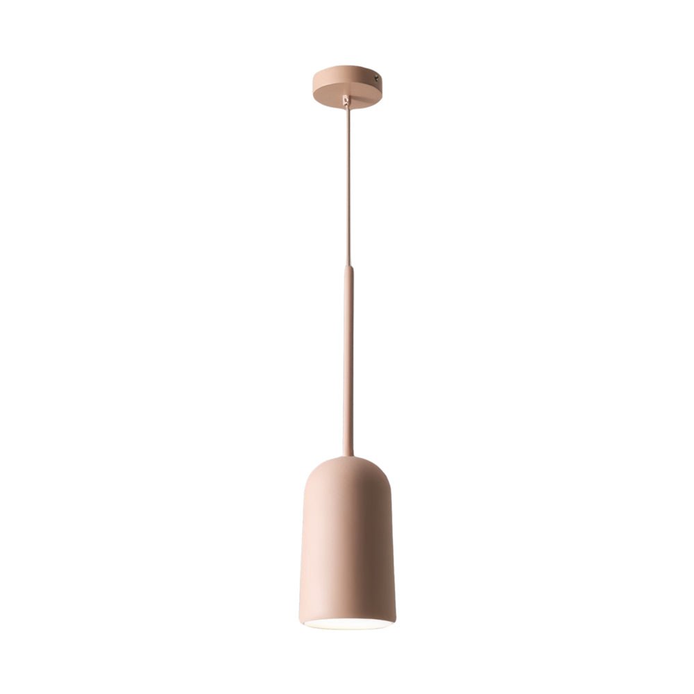 Modern Pink Resin Figura Arc Pendant Lamp for Bedroom or Living Room